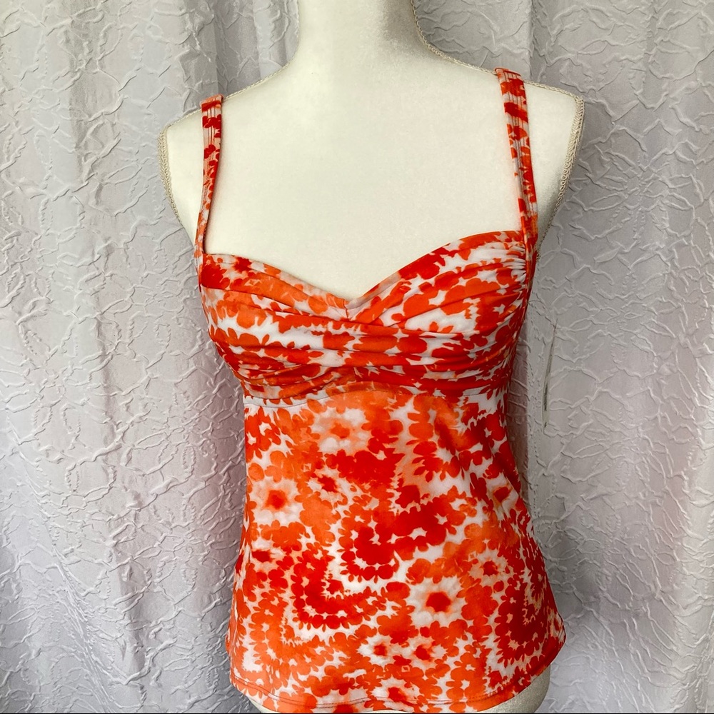 Bisou Bisou Tankini Top Size Small
